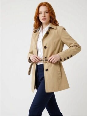 Women’s Classic Belted Trench Coat - Beige